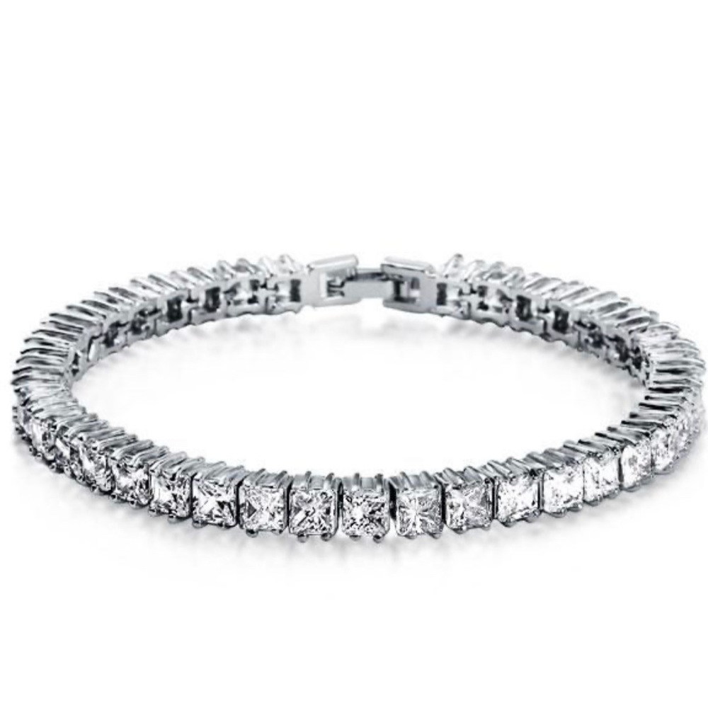 Italo Princess Cut Tennis Bracelet